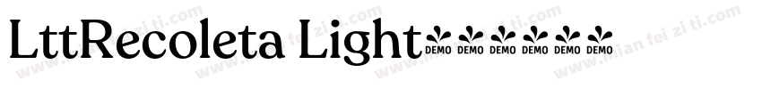 LttRecoleta Light字体转换